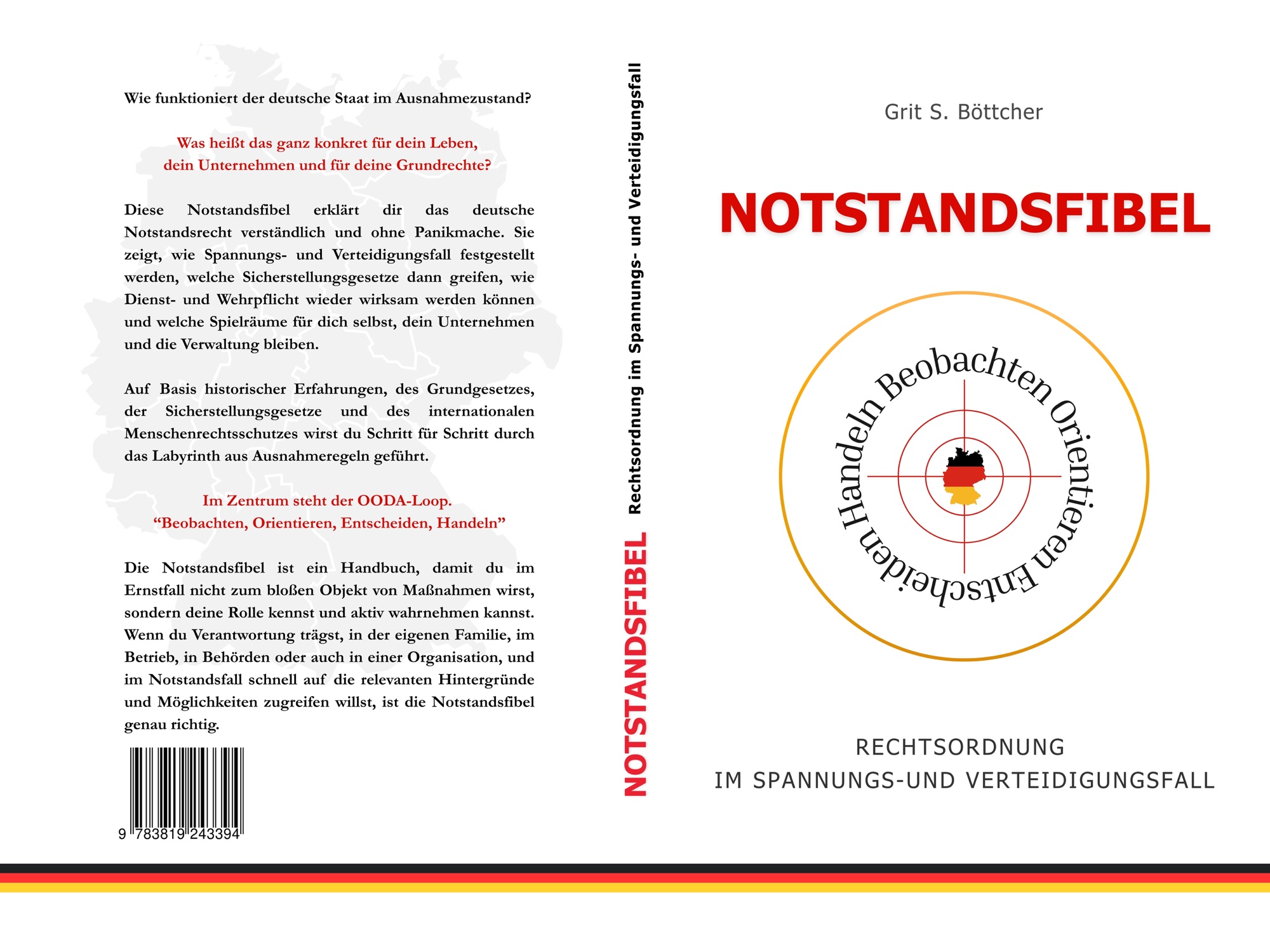 Originalcover: Notstandsfibel von Grit S. Böttcher – Vorderseite